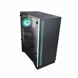 Zalman S5 Black, Midi Tower, PC, Black, ATX, micro ATX, Mini-ITX, Plastic, Steel, Tempered glass, Blue, Green, Red