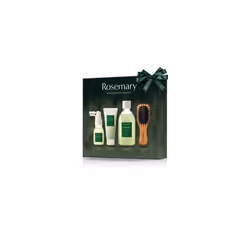 Rosemary Scalp Scaling Trial Kit - Gift set - Mini Wooden Hair Brush - [Shampoo 3.38 fl. oz. / Root Enhancer 1.01 fl. oz