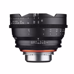Samyang's XEEN 14mm T3.1 Lens is built specifically for use as a cinema lens. It features an internal focus design so th ...