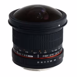 Samyang 8mm f/3.5 Asph IF MC Fisheye CSII DH, Wide fish-eye lens, 10/7