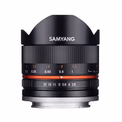Samyang 8mm F2.8 UMC Fish-eye II, Wide fish-eye lens, 11/8, Fujifilm X