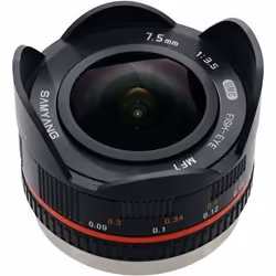 Samyang 7.5mm f/3.5 UMC Fisheye, Wide fish-eye lens, 9/7, Micro Four Thirds (MFT)