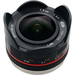 Samyang 7.5mm f/3.5 UMC Fisheye MILC Wide fish-eye lens Black