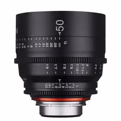 Samyang's XEEN 50mm T1.5 Lens is built specifically for use as a cinema lens. It features an internal focus design so th ...