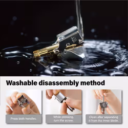 ROYAL GOLD Nose Hair Trimmer for men MANUAL : NO-BATTERY