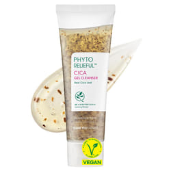 THANKYOU FARMER Phyto Relieful Cica Gel Cleanser - Real Cica Leaf  Vegan  Anti-Acne  pH-Balancing  Centella Asiatica for Soothing  Day & Night Korean