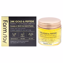 24K Gold and Peptide Perfect Ampoule Cream by FarmStay for Women - 2.7