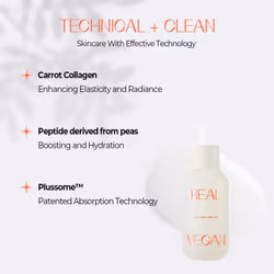 KLAVUU Real Vegan Collagen Ampoule - Enhances Skin Elasticity  Providing Deep Hydration to Dry Skin for a Radiant  Youthful Glow - 1.01 Fl oz