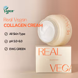 KLAVUU Real Vegan Collagen Cream - Enhances Skin Elasticity  Providing Deep Hydration to Dry Skin for a Radiant  Youthful Glow - 1.69 Fl oz