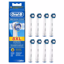Oral-B PrecisionClean Electric Toothbrush Replacement Heads - Pack of 8