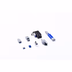 Smartkeeper U03DB port blocker Port blocker key DVI, RJ-45, USB Type-A Blue 1 pc(s)