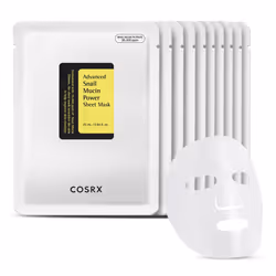 COSRX Snail Mucin Sheet Mask 10 EA with Snail Mucin Serum  Self Care  Face Masks for Dry  Sensitive Skin  Not Tested on Anima ...