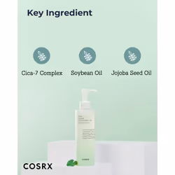 COSRX Pure Fit Cica Cleansing Oil  6.76 fl. oz / 200ml | Light Weight Oil Purifying Centella for Sensitive Skin | CICA-7 Complex  Jojoba seed oil
