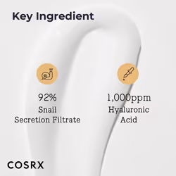 COSRX Snail Mucin 92% Moisturizer  Daily Repair Face Gel Cream Tube Type for Dry  Sensitive Skin  Not Tested on Animals  No Parabens  No Sulfates  No