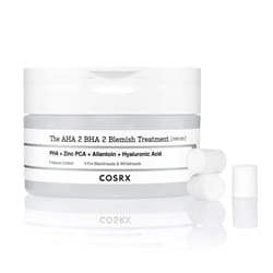 AHA 2% BHA 2% Blemish Treatment Serum, 60+ Pure Cotton Balls, Quick & Easy Daily Spot Treatment, Blackheads & Whiteheads, Sebum Control, Paraben Free,