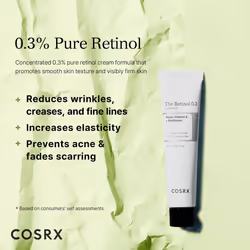 COSRX Retinol Cream  0.67 Oz  Anti-aging Eye & Neck Cream with Retinoid Treatment to Firm Skin  Reduce Wrinkles  Fine Lines  Signs of Aging  Gentle Da