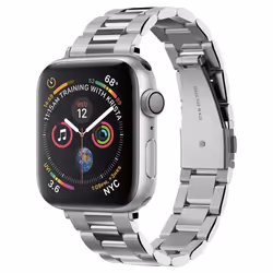 Spigen 061MP25943, Band, Smartwatch, Silver, Apple, Watch Series 5 / 4 (40mm), Stainless steel