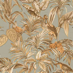 DUTCH WALLCOVERINGS Wallpaper Teal Blue Home Decorative Paper Wall Covering