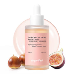 Veganifect Lifting and Balancing Fig Chestnut Serum  Vegan Certified  Pore tightening for Sensitive Skin  Niacinamide  Cicasome  1.69 Fl Oz