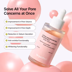 Veganifect Lifting and Balancing Fig Chestnut Serum  Vegan Certified  Pore tightening for Sensitive Skin  Niacinamide  Cicasome  1.69 Fl Oz