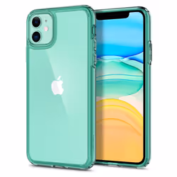 Spigen ACS00406, Cover, Apple, iPhone 11, 15.5 cm (6.1"), Green, Transparent