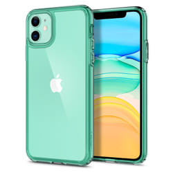 Spigen ACS00406 mobile phone case 15.5 cm (6.1") Cover Green, Transparent