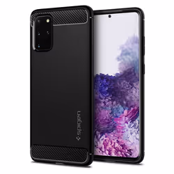 Spigen Rugged Armor, Cover, Samsung, Galaxy S20 Plus, 17 cm (6.7"), Black