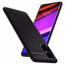 Spigen Rugged Armor mobile phone case 17 cm (6.7") Cover Black