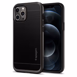 Spigen ACS01711, Cover, Apple, iPhone 12 Pro / iPhone 12, 15.5 cm (6.1"), Black