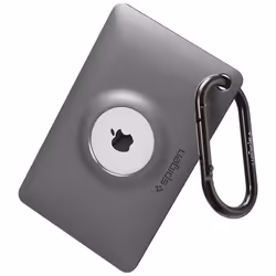 Spigen Air Fit, Case, Black, Grey, Apple AirTag