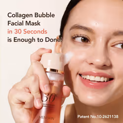 MENOKIN Korean Face Mask [30 Seconds Quick Bubble Mask] [LIFT] Collagen & Niacinamide Mask  Radiance-boosting  Easy to Use Glass Skin  3.21 fl.oz