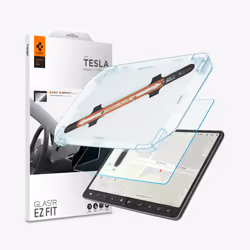 Spigen Tesla Model Y & 3 Screen Protector, Tesla Tesla Model Y & 3 (2024), Transparent, Tempered glass, 350.5 mm, 0.508 mm, 2 ...