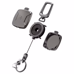 Spigen Carabiner Reel Clip Key ring Graphite