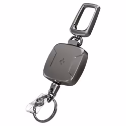 Spigen Carabiner Reel Clip Key ring Graphite