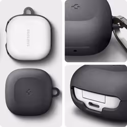 Spigen Geo Fit Designed for Galaxy Buds FE (2023) / Buds2 Pro (2022) / Buds 2 (2021) / Buds Pro (2021) / Buds Live (2020) Premium Sandstone