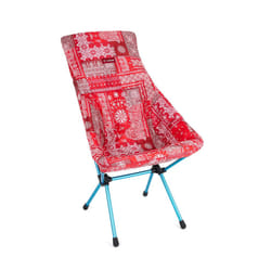 Helinox Seat Warmer Insulated Fitted Chair Cover  Sunset/Beach  Blue Bandana/Red Bandana