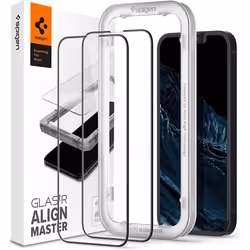 Spigen AGL03387, Cover, Apple, iPhone 13 / 13 Pro, 15.5 cm (6.1"), Black