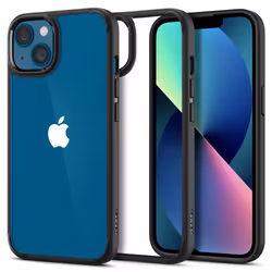 Spigen Ultra Hybrid, Cover, Apple, iPhone 13, 15.5 cm (6.1"), Black