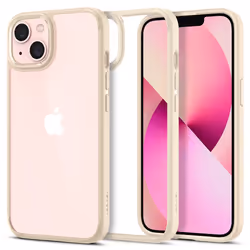 Spigen Ultra Hybrid, Cover, Apple, iPhone 13, 15.5 cm (6.1"), Beige, Sand