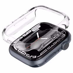 Spigen ACS04179, Case, Smartwatch, Transparent, Apple, Watch Series 7 (45mm), Polycarbonate (PC)