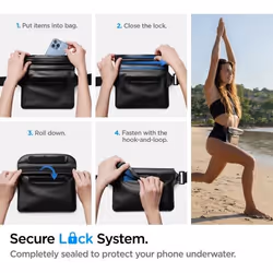 Spigen A620 Aqua Shield waist bag Plastic Black