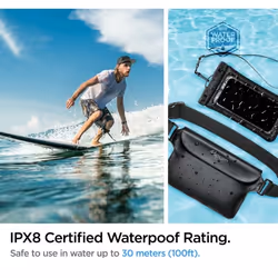 Spigen A621 Universal Waterproof Case & Waist Bag