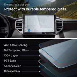 Spigen Tempered Glass Screen Protector [GlasTR Slim] designed for Toyota Tundra (2022/2023/2024) Toyota Sequoia (2023/2024) 14 inch Dashboard Touchscr
