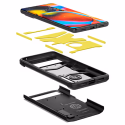 Spigen ACS04728 mobile phone case 17 cm (6.7") Cover Black