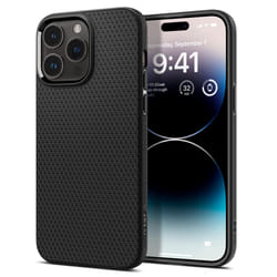 Spigen Liquid Air mobile phone case 17 cm (6.7") Cover Black