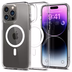 Spigen ACS04969, Cover, Apple, iPhone 14 Pro, 15.5 cm (6.1"), Transparent, White