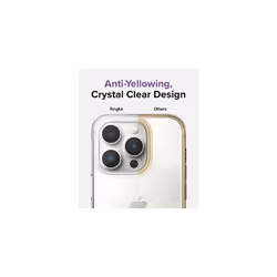 Ringke Fusion Compatible with iPhone 14 Pro Max Case, Anti-Scratch Minimal Yellowing Clear Hard Back Shockproof Bumper Cover for iPhone 6.7-Inch