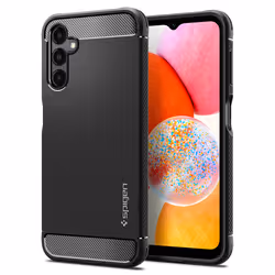 Spigen Galaxy A14 4G Case Rugged Armor Black, Cover, Samsung, Galaxy A14 4G, 16.3 cm (6.4"), Black
