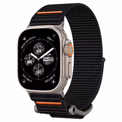 Spigen AMP05981, Band, Smartwatch, Black, Apple, Apple Watch Ultra 1 / 2 (49mm) Apple Watch Series 9 / 8 / 7 (45mm) Apple Wat ...