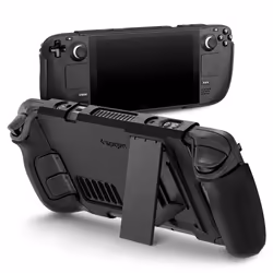 Spigen ACS06040 portable game console case Cover Steam Polycarbonate (PC), Thermoplastic polyurethane (TPU) Black